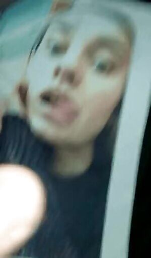 Cum tribute for cute sexy face