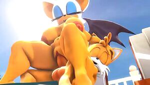 Tails Giving Rouge The Dick She's Wanted. 💕