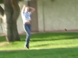 Young Gianna flashing her boobs on the street