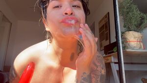 Lesbian Spit Kisses Spitroast