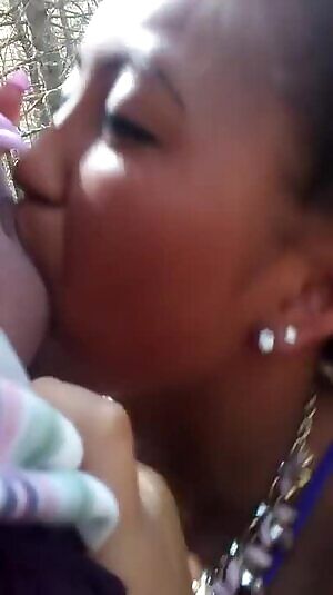 Blowjob in the woods