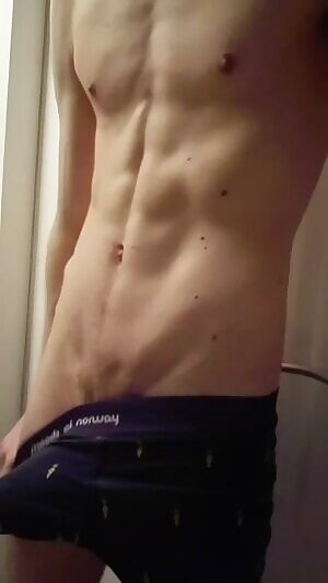 So hard that I had to take it out of my underwear