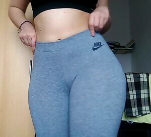 Peeling my leggings off for you 💕