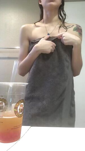 Post-Pilates class towel drop