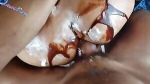 Lanmi Miami has rough, messy birthday sex