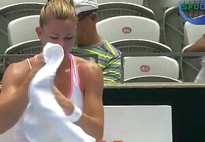CAMILA GIORGI BLOWING IN THE WIND