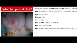 Got walked in on while showing her tits