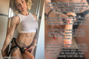 Strapon POV Caption Femdom FitFemdom Pegging