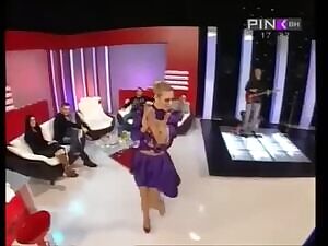 Dancing is not really advisable in that top...