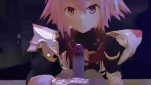 Astolfo giving succ to a futa