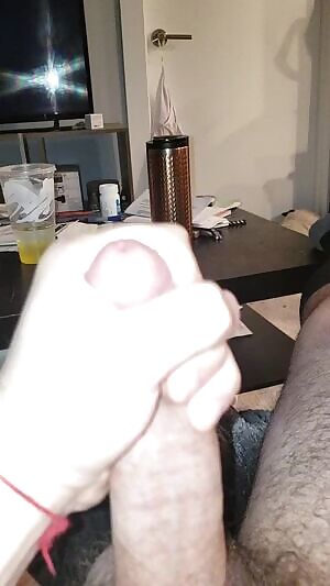 I love someone watching me stroke my throbbing cock. We've do you want this load? Most of it is on my hand and cock ;)