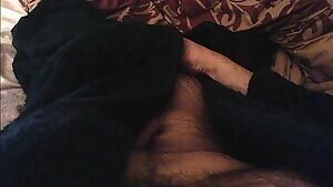 Open sesame - student pulls his hard cock out from robe