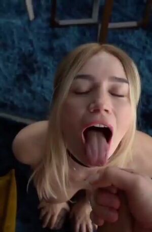 Dripping Mouth Cum Amateur Big Dick