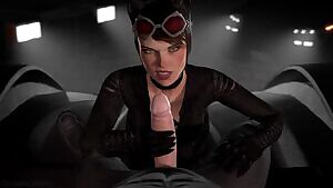 Catwoman handjob