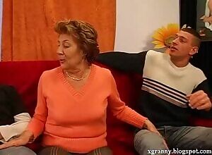 Grandma first time anal and dp