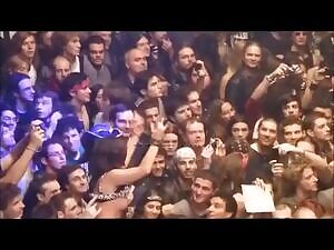 Tits groped in public