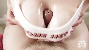 Using my breasts to jerk him off