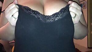 Saturday night, finally released them from the bra, enjoy your weekend people!