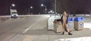 Cold & Snow Amateur Flashing MILF