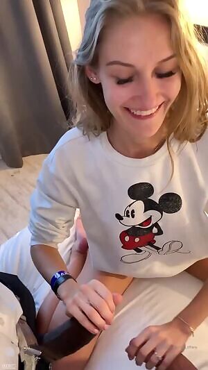 Tiffany Sucks Her BF's Dick And His Friend