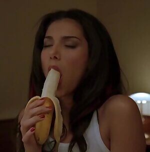 Roselyn Sánchez demonstrating her blowjob technique in Boat Trip