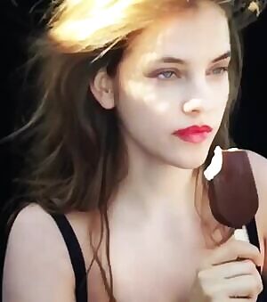 Barbara Palvin tries to show us how good she is in sucking a dick!