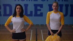 Camila Mendes and Lili Reinhart kissing
