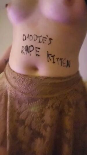 Bodywriting Degrading Homemade Slave