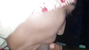 MUSLIM Arab HIJAB Teen Beautiful Blowjob And 2 Cum Load Drinking