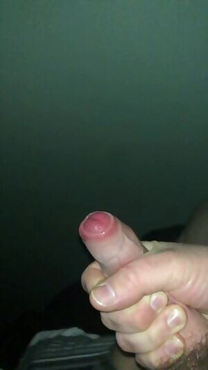 My small cock making​ a nice ribbon of cum