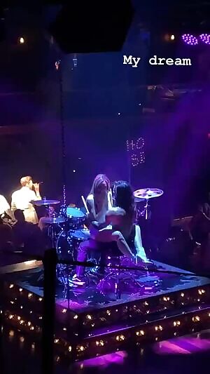 Peyton riding a drummer