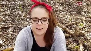 BIG ASS CURVY TEEN GETS AN OUTDOOR CREAMPIE IN THE WOODS