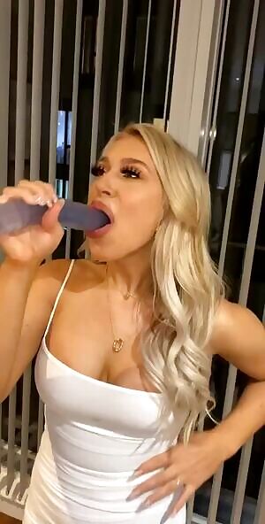 On a girls weekend and all she can think about is cock