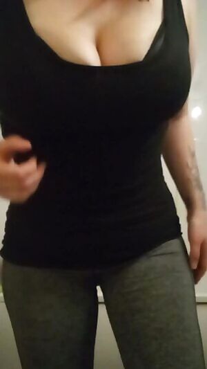Going to the gym. i wonder who'll be staring at my milf tits as i work out....