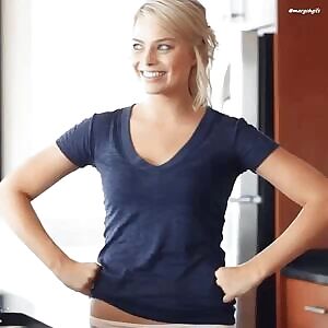 Margot Robbie, when her husband walks in and asks what you two had been up to while he was out...