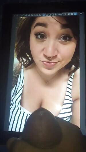 Thick load all over her face!