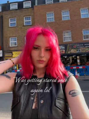European Babes Goth Leather Nipple Piercing