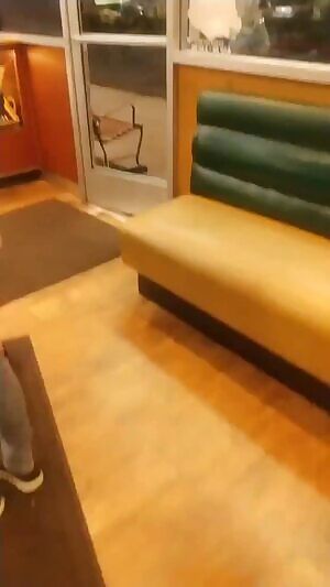 Flashing tits in the parking lot