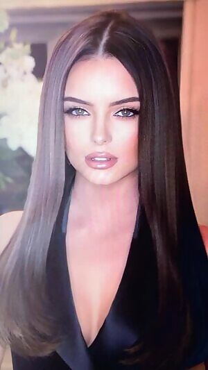 Covered Maura Higgins in my dick juice