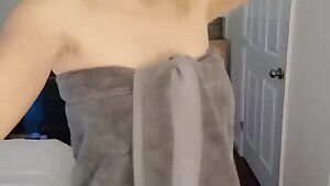 Oops. Dropped the towel.