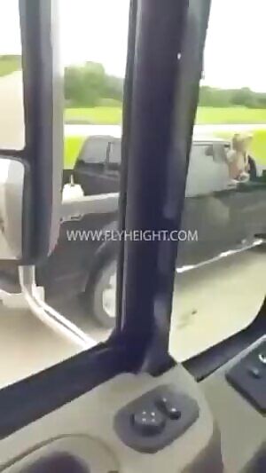Wife flashing truckers- Truckers POV