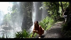 Scarlet posing at the park