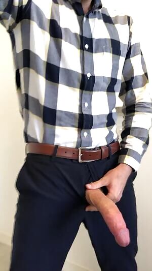 Throbbing for some stress relief in my office