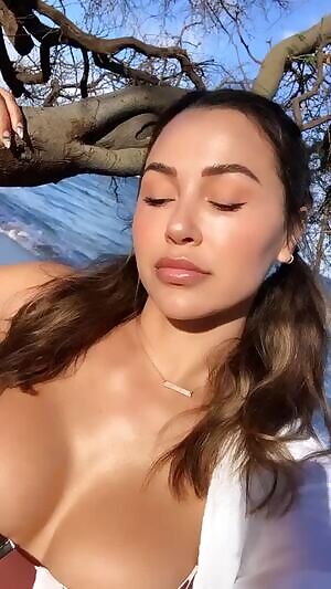 Showing off her bikini