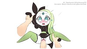 Meloetta Fucked by her Trainer