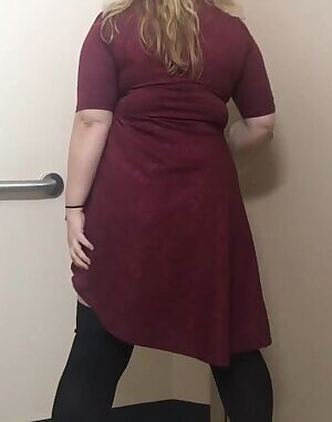 Black pantyhose under my dress at work