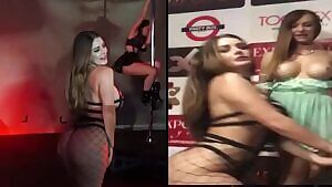 Sophie Dee jiggling her big booty in México