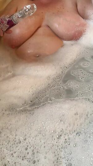 Playing in bubble bath!!!