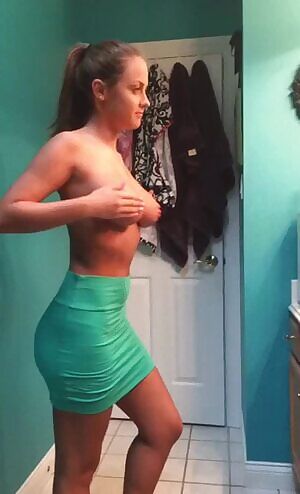 Caught checking out her perky tits