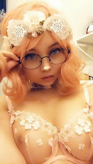 See through flower bra